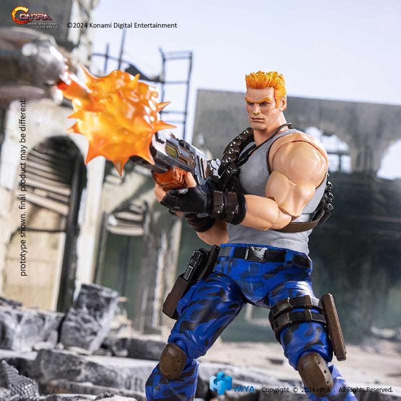 Contra Operation Galuga Exquisite Basic Action Figure Bill Rizer Hiya Toys