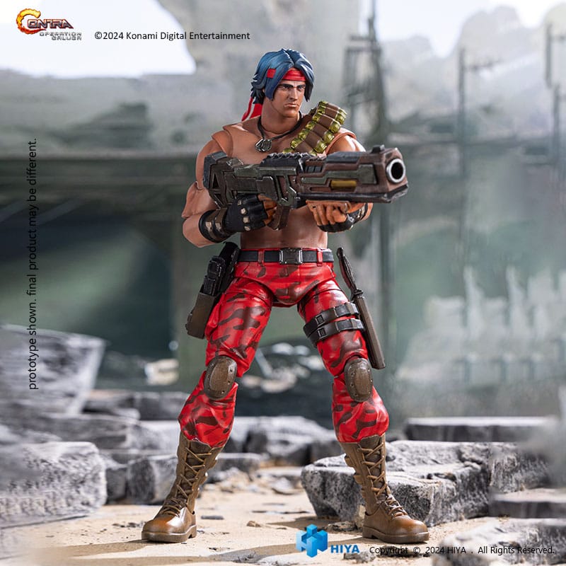 Contra Operation Galuga Exquisite Basic Action Figure Lance Bean Hiya Toys