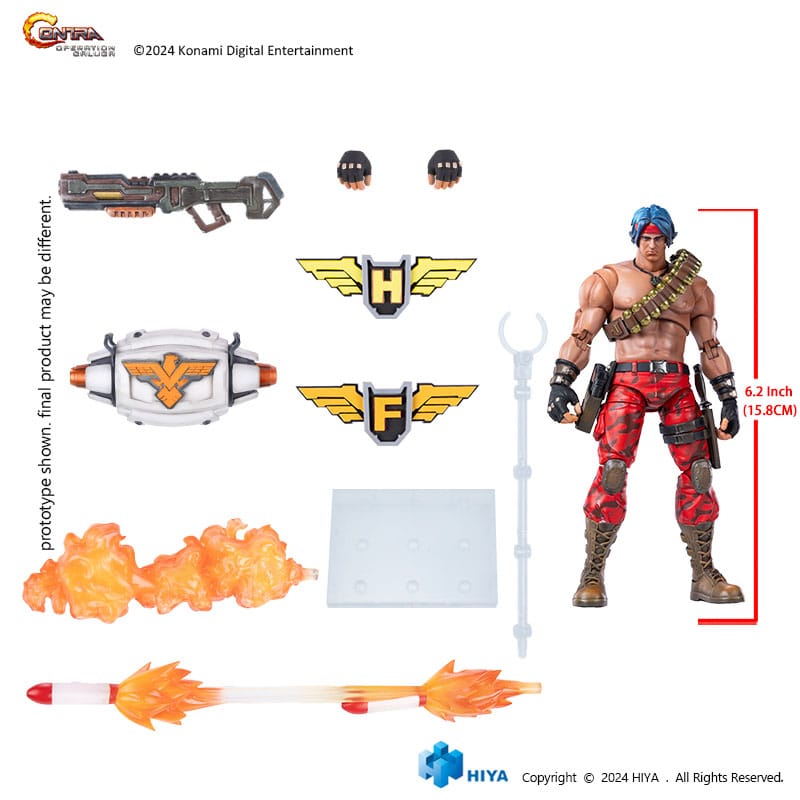 Contra Operation Galuga Exquisite Basic Action Figure Lance Bean Hiya Toys