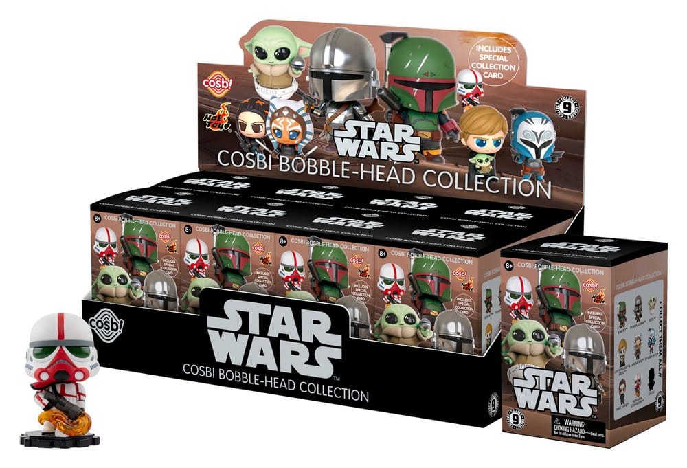 Star Wars Cosbi Mini Figures Series 1 Blind Box Display 8 Hot Toys