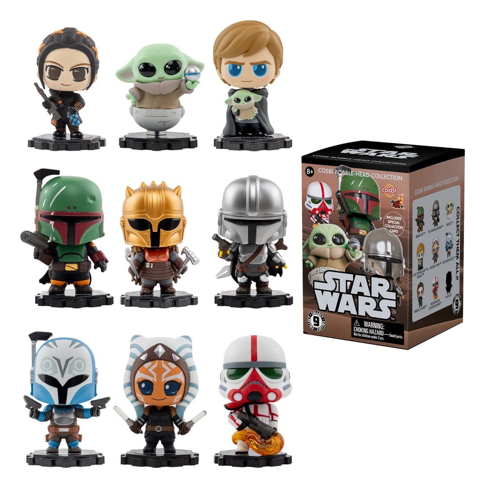 Star Wars Cosbi Mini Figures Series 1 Blind Box Display 8 Hot Toys
