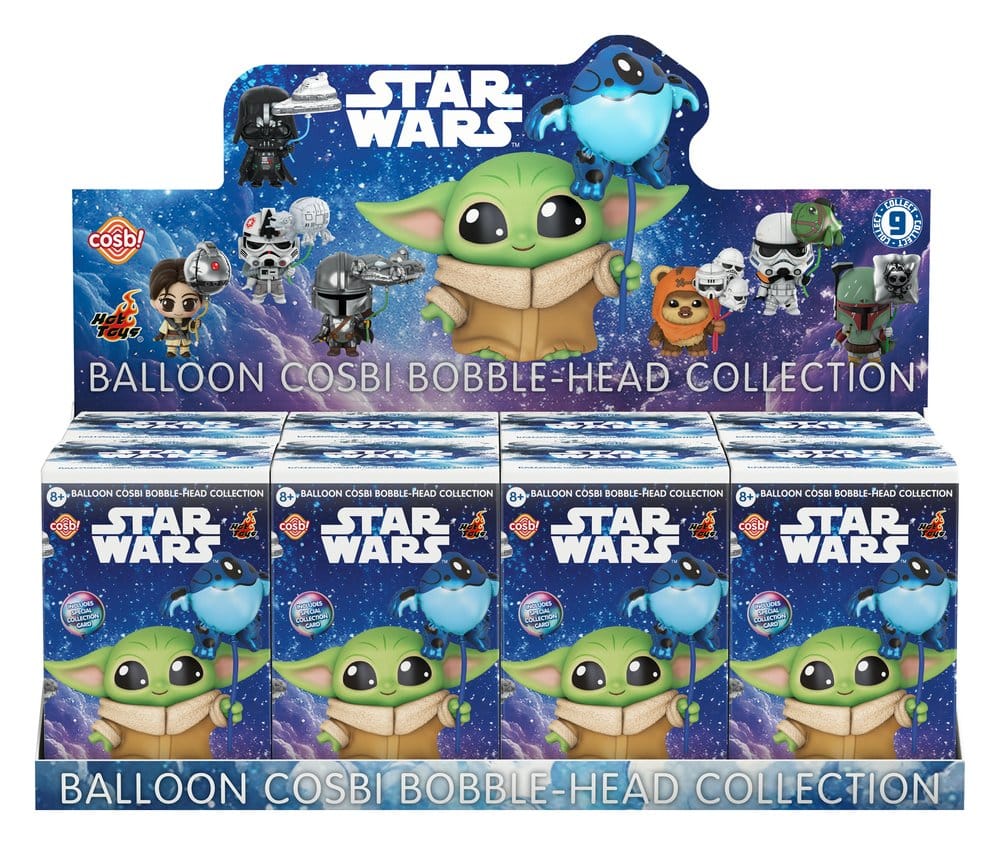 Star Wars Cosbi Mini Figures Balloon Blind Box Display 8 Hot Toys