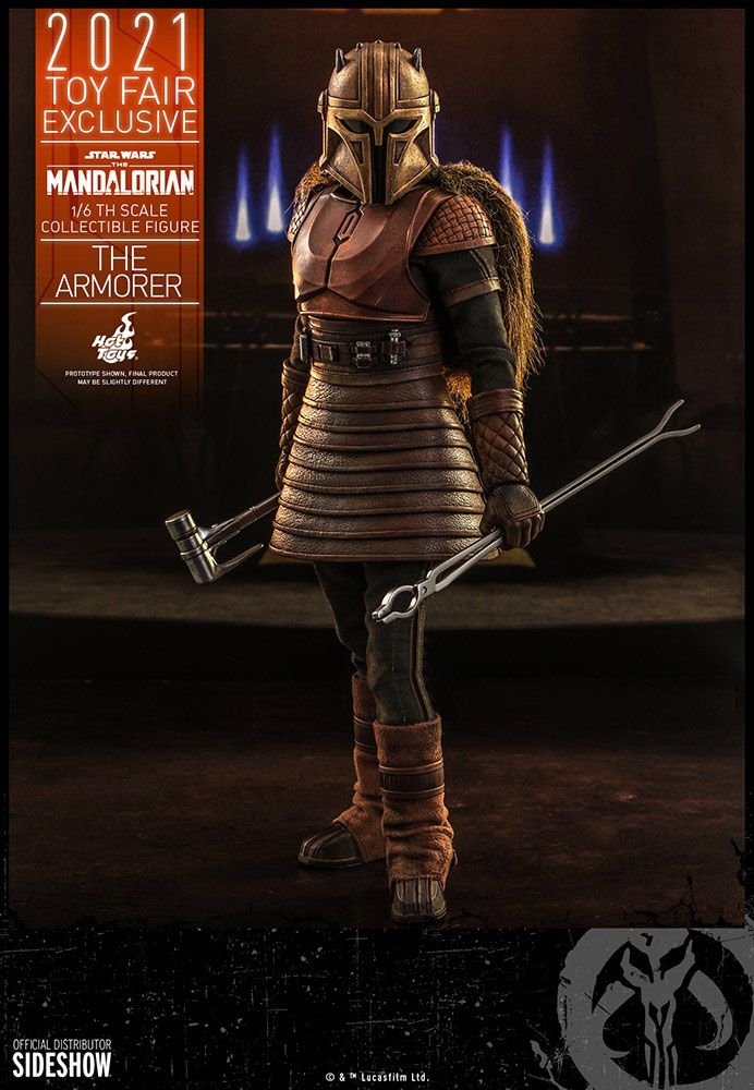 Star Wars The Mandalorian Action Figure The Armorer 2021 Toy Fair Exclusive Hot Toys