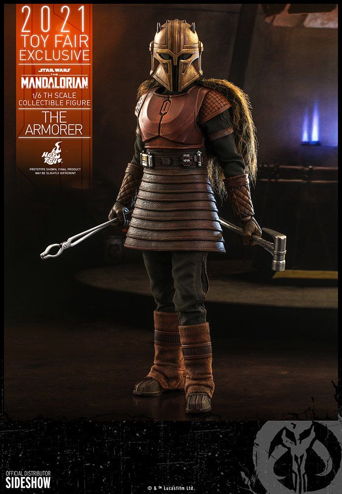 Star Wars The Mandalorian Action Figure The Armorer 2021 Toy Fair Exclusive Hot Toys
