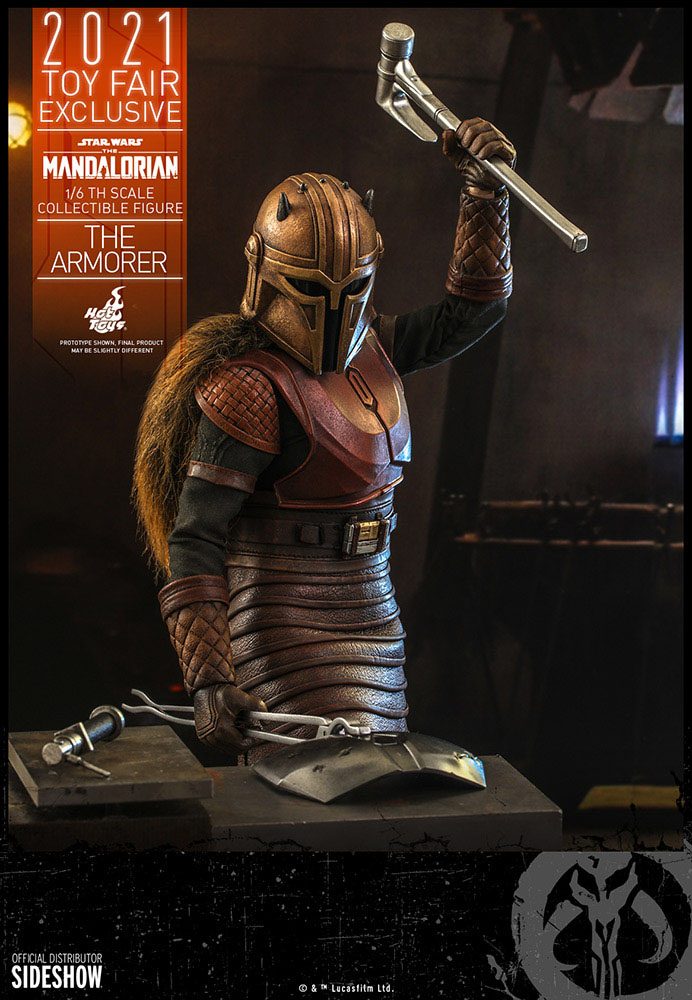 Star Wars The Mandalorian Action Figure The Armorer 2021 Toy Fair Exclusive Hot Toys