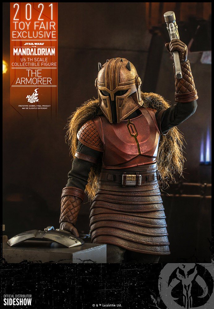 Star Wars The Mandalorian Action Figure The Armorer 2021 Toy Fair Exclusive Hot Toys