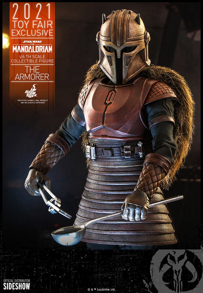 Star Wars The Mandalorian Action Figure The Armorer 2021 Toy Fair Exclusive Hot Toys