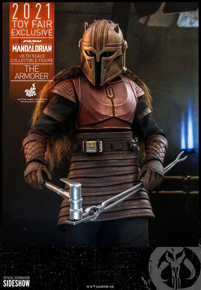 Star Wars The Mandalorian Action Figure The Armorer 2021 Toy Fair Exclusive Hot Toys