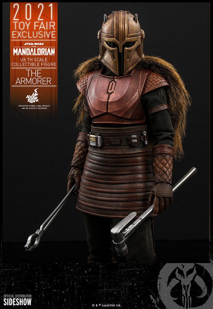 Star Wars The Mandalorian Action Figure The Armorer 2021 Toy Fair Exclusive Hot Toys