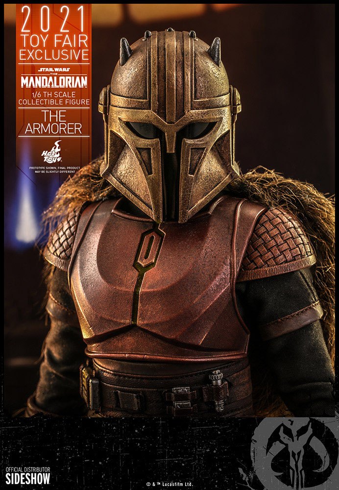 Star Wars The Mandalorian Action Figure The Armorer 2021 Toy Fair Exclusive Hot Toys