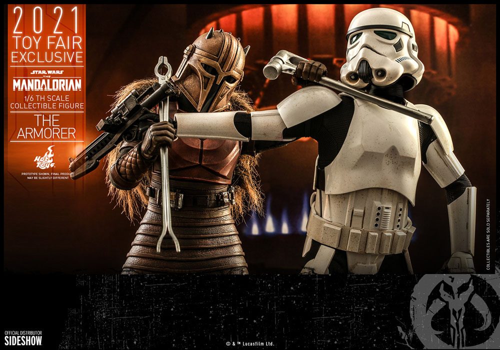 Star Wars The Mandalorian Action Figure The Armorer 2021 Toy Fair Exclusive Hot Toys