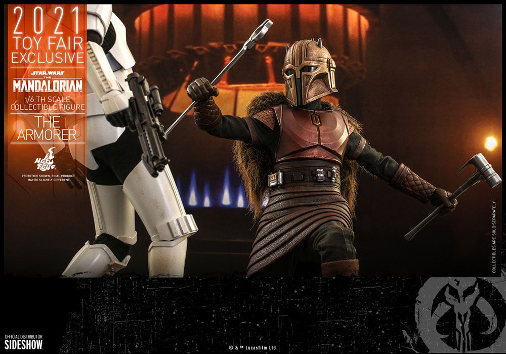 Star Wars The Mandalorian Action Figure The Armorer 2021 Toy Fair Exclusive Hot Toys