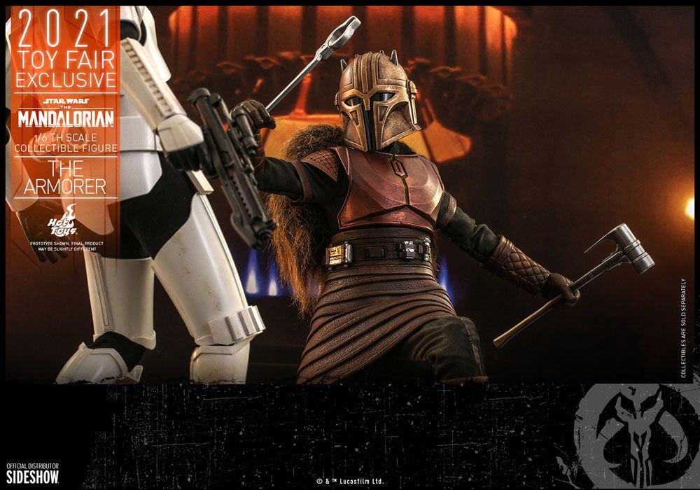 Star Wars The Mandalorian Action Figure The Armorer 2021 Toy Fair Exclusive Hot Toys