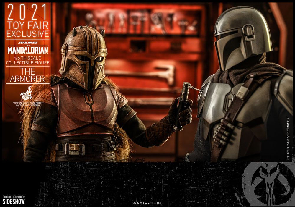 Star Wars The Mandalorian Action Figure The Armorer 2021 Toy Fair Exclusive Hot Toys