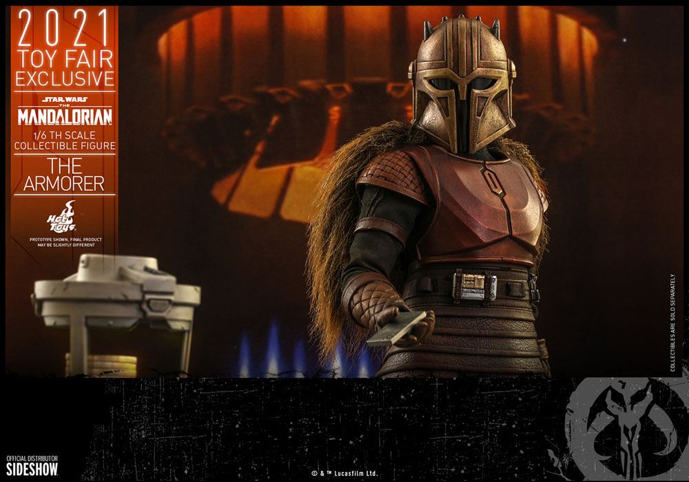 Star Wars The Mandalorian Action Figure The Armorer 2021 Toy Fair Exclusive Hot Toys