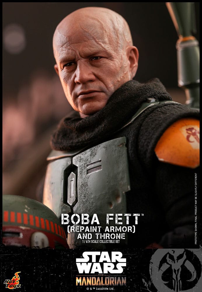 Star Wars The Mandalorian Action Figure Boba Fett Repaint Armor and Throne Special Edition Hot Toys