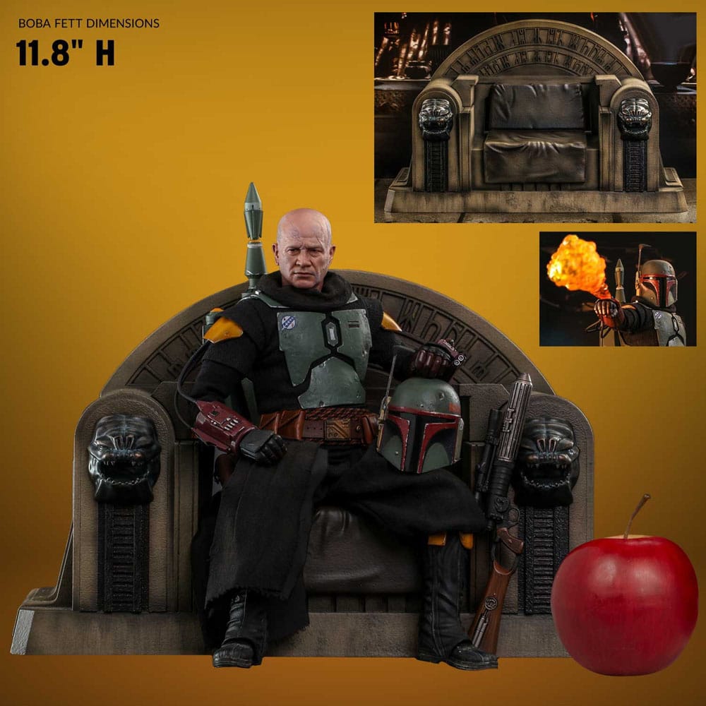 Star Wars The Mandalorian Action Figure Boba Fett Repaint Armor and Throne Special Edition Hot Toys