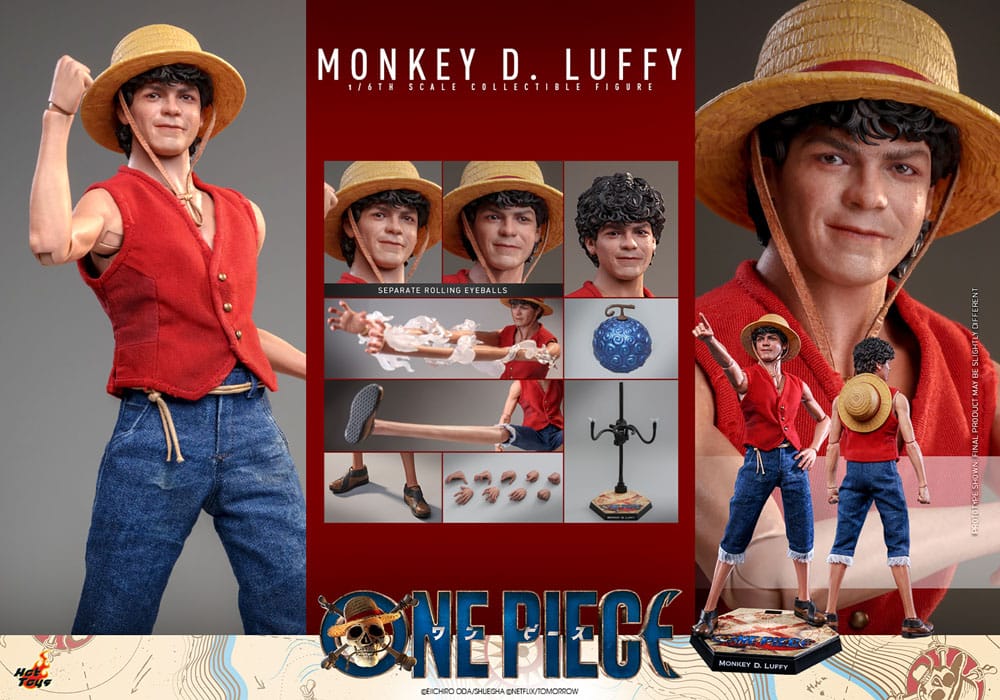 One Piece Netflix Action Figure Monkey D. Luffy Hot Toys
