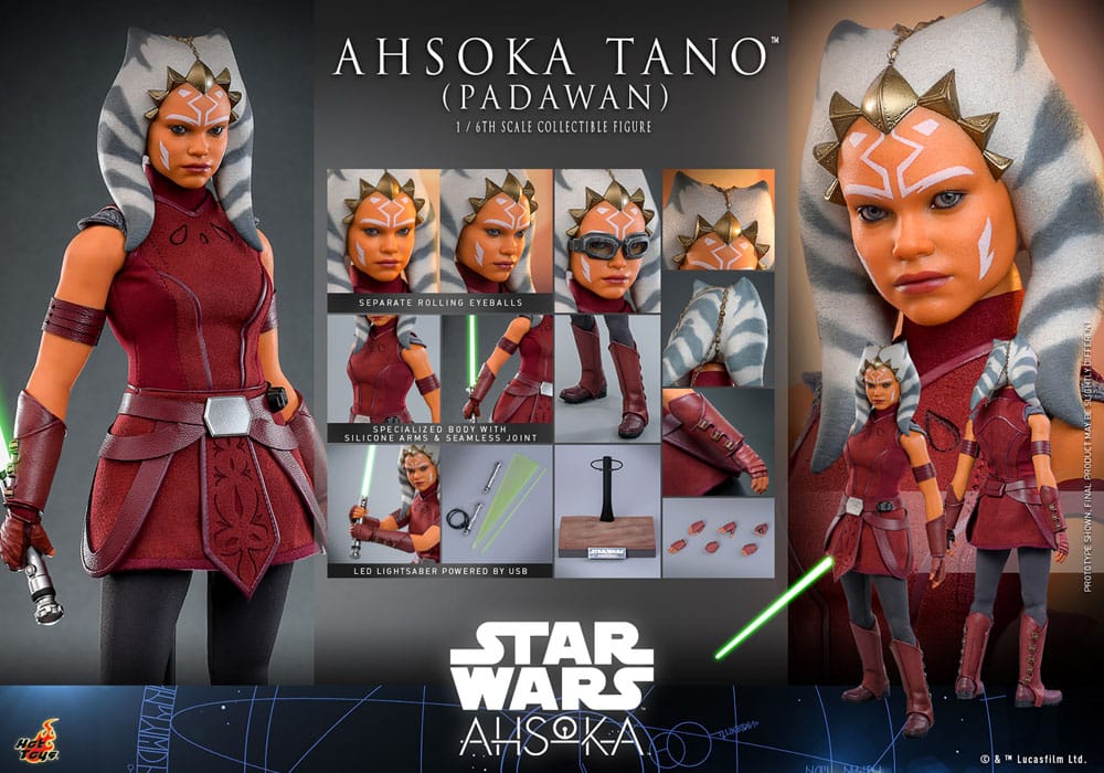 Star Wars Ahsoka Action Figure Ahsoka Tano Padawan Hot Toys