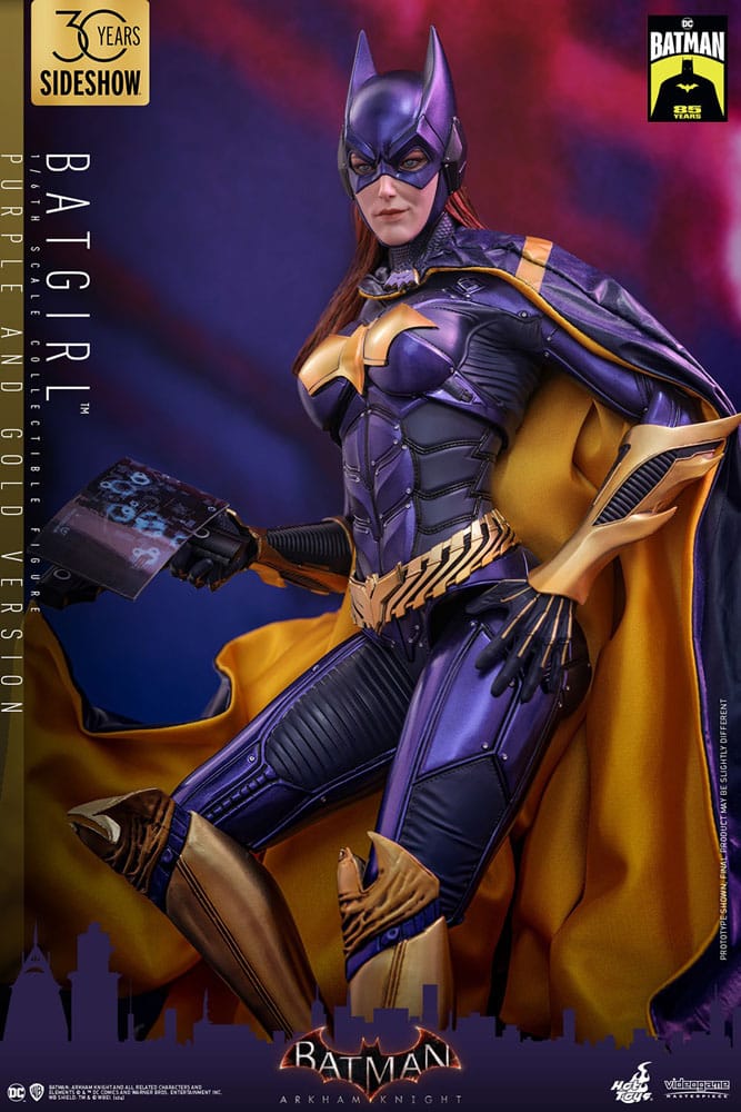 Batman Arkham Knight Videogame Masterpiece Action Figure Batgirl Purple and Gold Version Exclusive Hot Toys