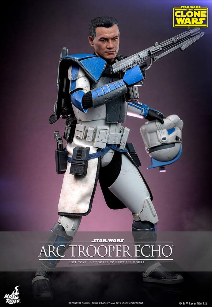 Star Wars The Clone Wars Action Figure Arc Trooper Echo Hot Toys