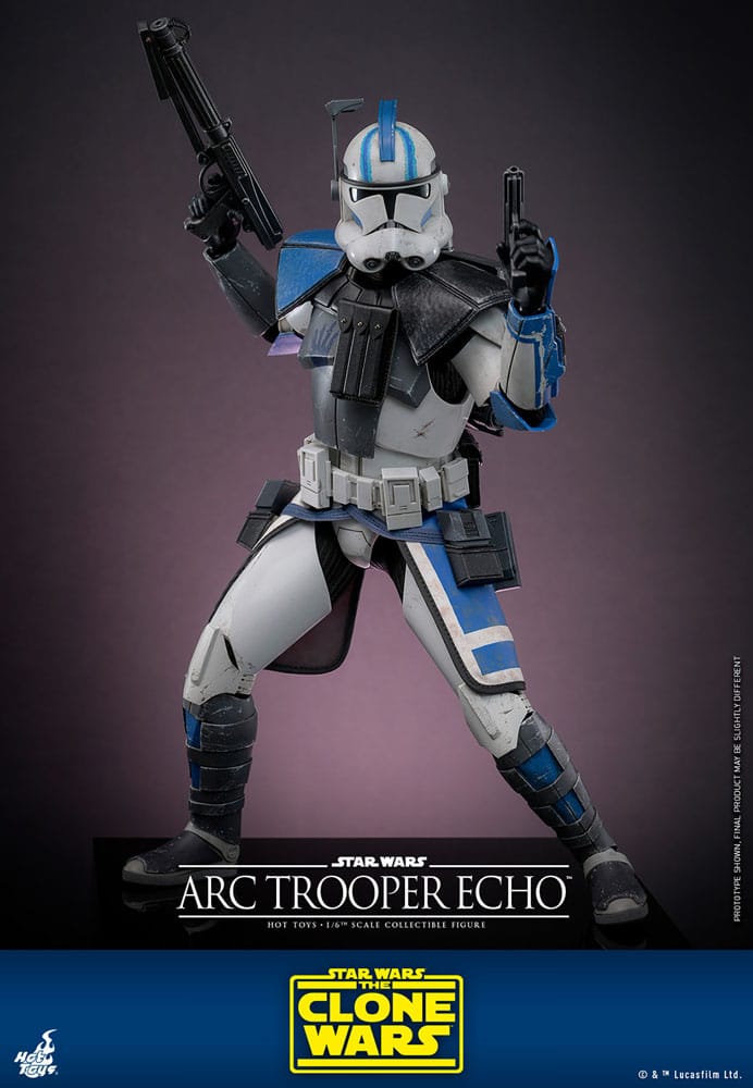 Star Wars The Clone Wars Action Figure Arc Trooper Echo Hot Toys