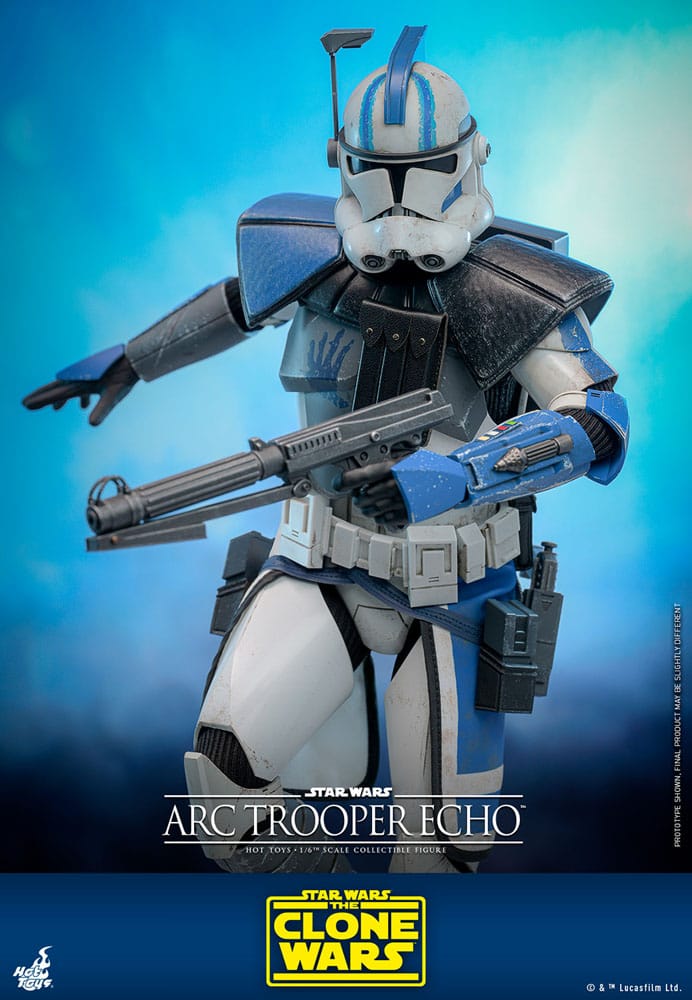 Star Wars The Clone Wars Action Figure Arc Trooper Echo Hot Toys