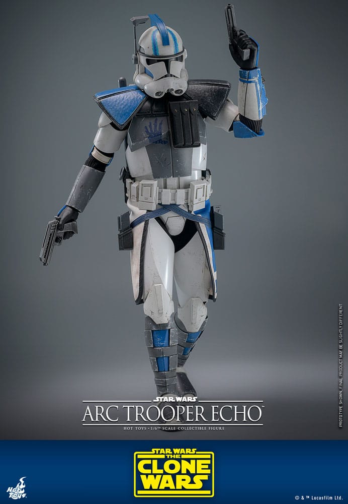 Star Wars The Clone Wars Action Figure Arc Trooper Echo Hot Toys