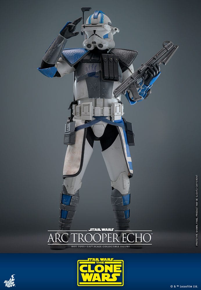 Star Wars The Clone Wars Action Figure Arc Trooper Echo Hot Toys