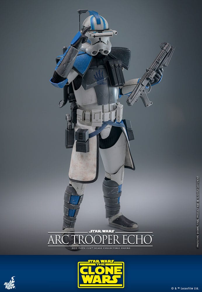 Star Wars The Clone Wars Action Figure Arc Trooper Echo Hot Toys