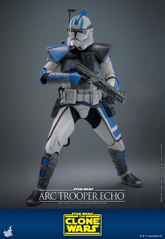 Star Wars The Clone Wars Action Figure Arc Trooper Echo Hot Toys