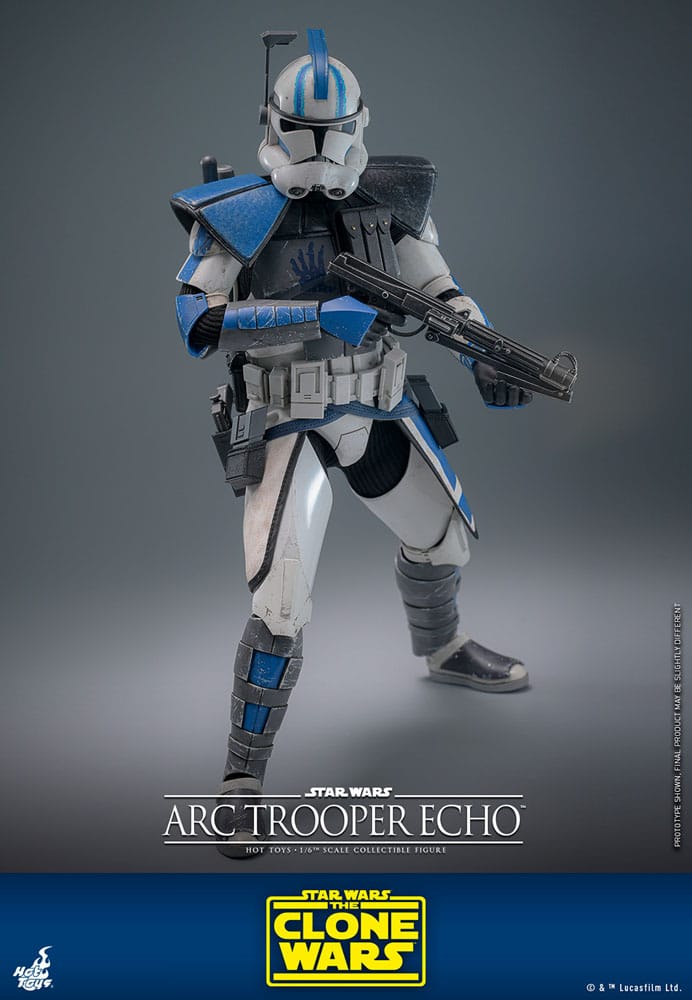 Star Wars The Clone Wars Action Figure Arc Trooper Echo Hot Toys