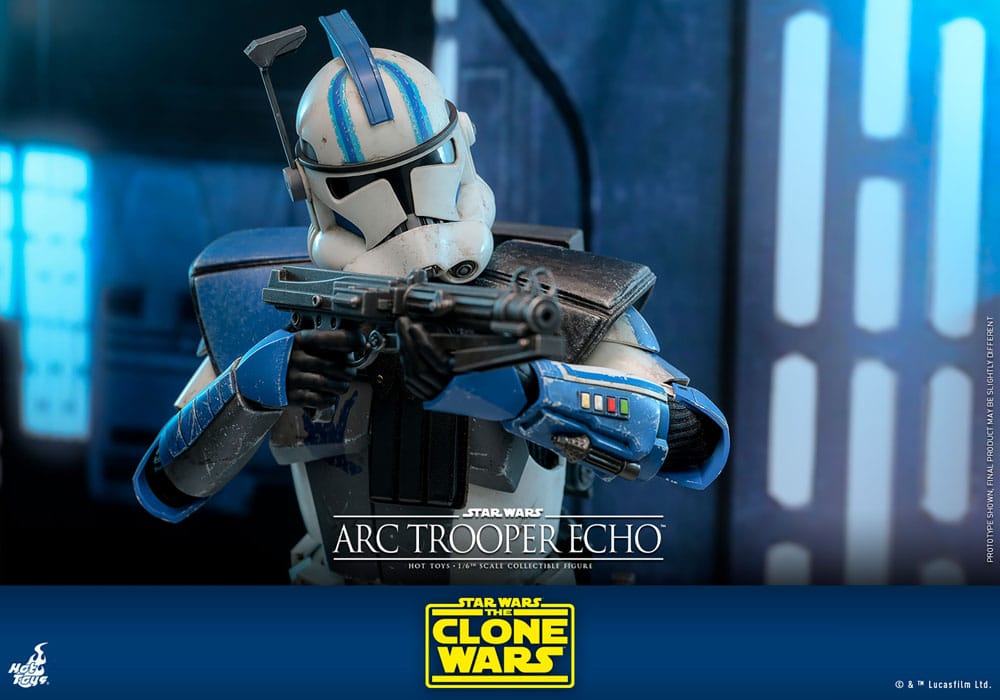 Star Wars The Clone Wars Action Figure Arc Trooper Echo Hot Toys