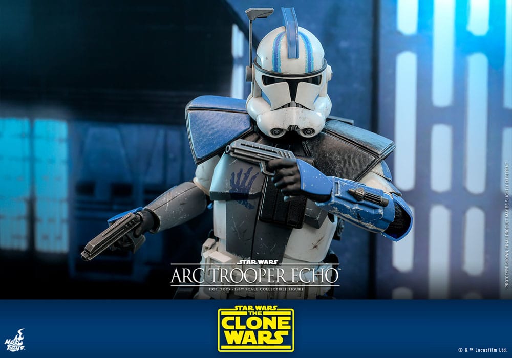 Star Wars The Clone Wars Action Figure Arc Trooper Echo Hot Toys