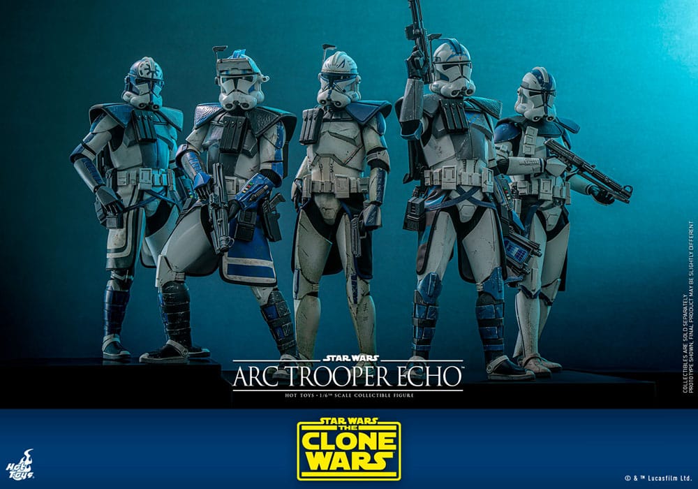 Star Wars The Clone Wars Action Figure Arc Trooper Echo Hot Toys