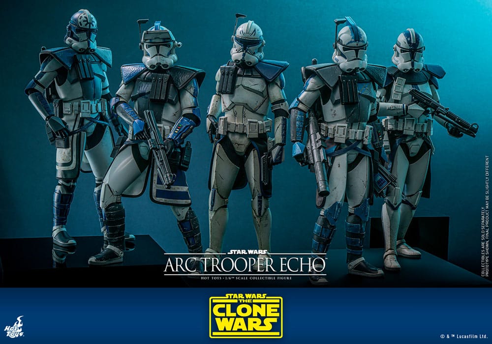 Star Wars The Clone Wars Action Figure Arc Trooper Echo Hot Toys