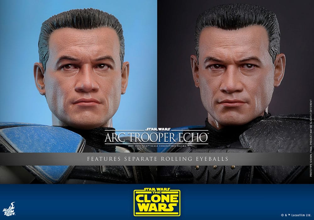 Star Wars The Clone Wars Action Figure Arc Trooper Echo Hot Toys