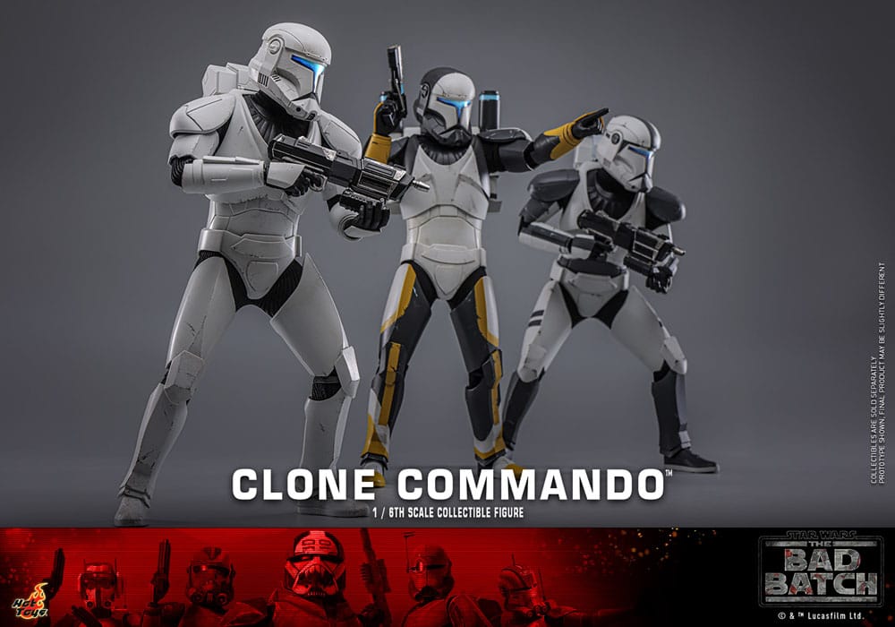 Star Wars The Bad Batch Action Figure Clone Commando Hot Toys