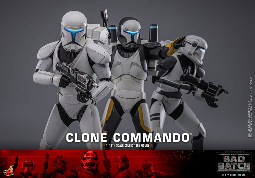 Star Wars The Bad Batch Action Figure Clone Commando Hot Toys