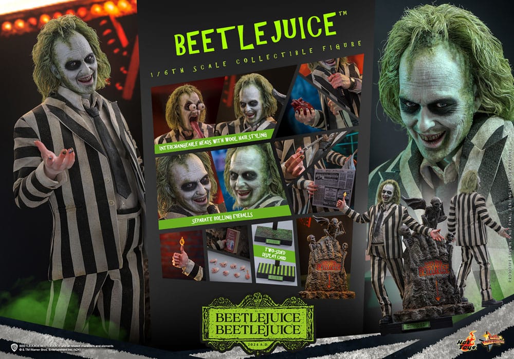 Beetlejuice Beetlejuice Movie Masterpiece Action Figure Beetlejuice Hot Toys