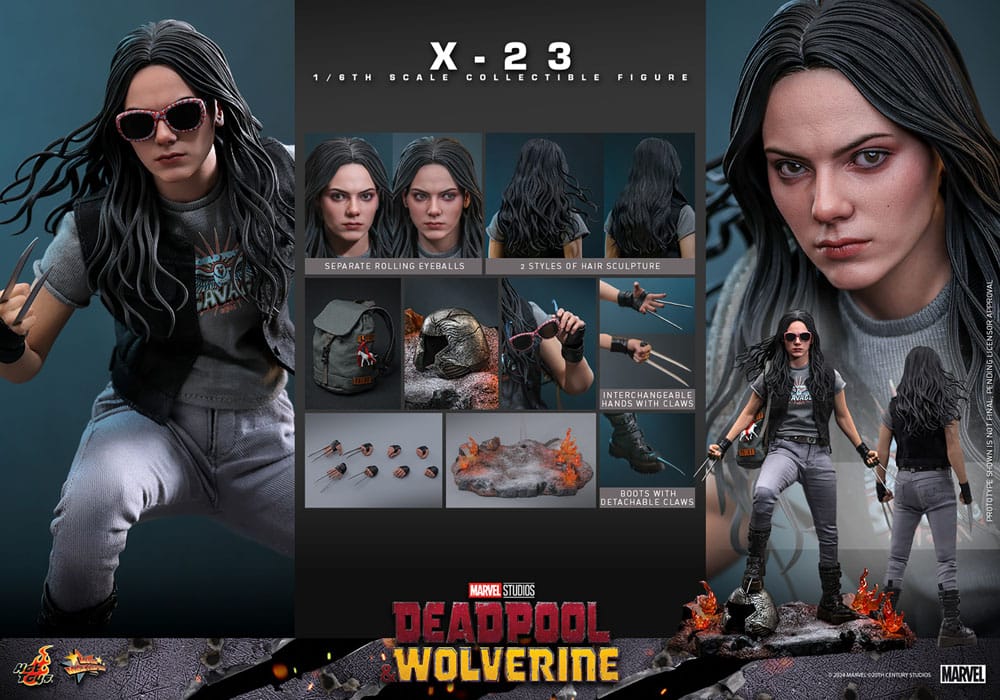 Deadpool & Wolverine Movie Masterpiece Action Figure X 23 Hot Toys