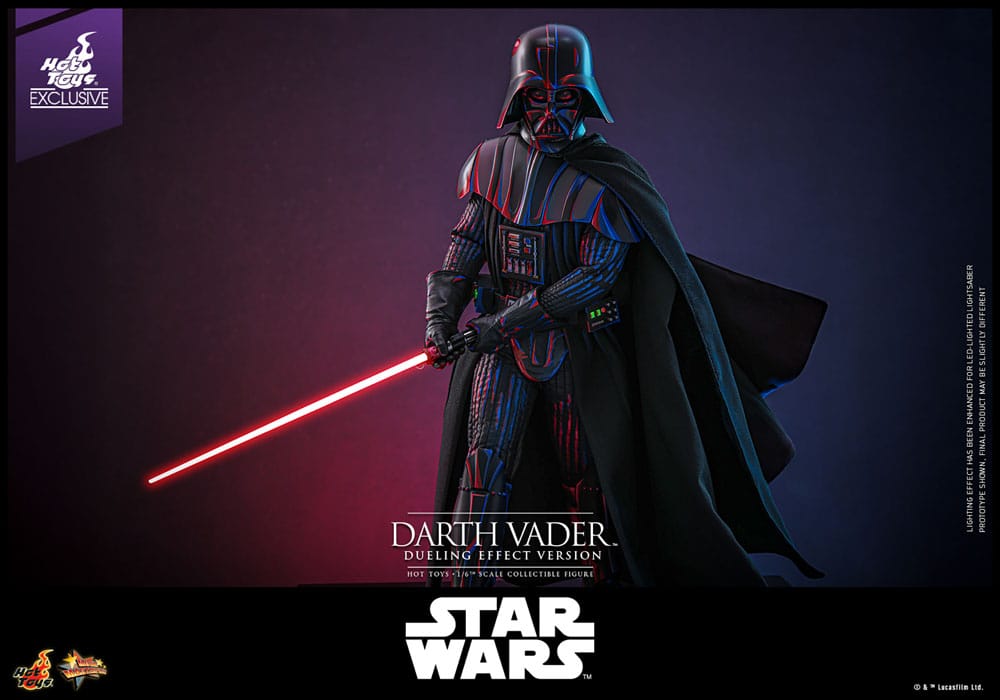 Star Wars Movie Masterpiece Action Figure Darth Vader Dueling Effect Version Hot Toys Exclusive Hot Toys