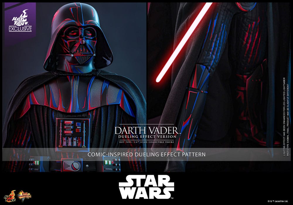 Star Wars Movie Masterpiece Action Figure Darth Vader Dueling Effect Version Hot Toys Exclusive Hot Toys