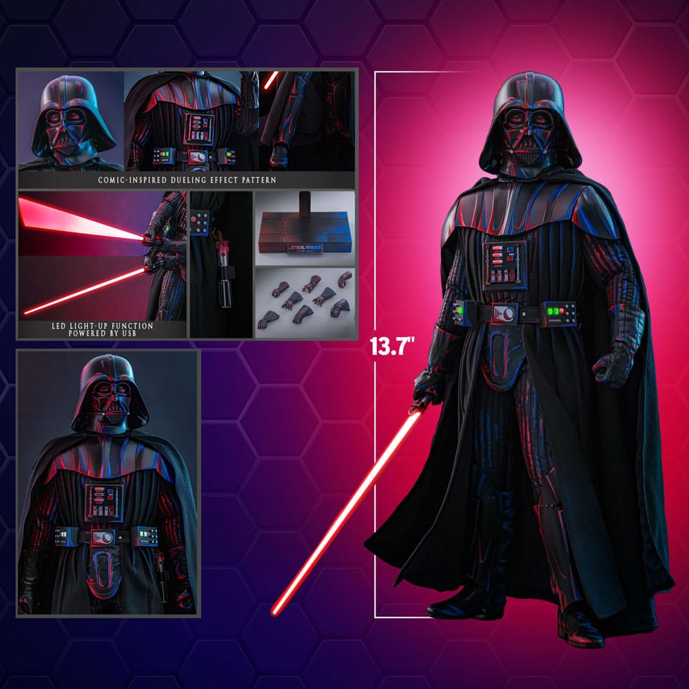 Star Wars Movie Masterpiece Action Figure Darth Vader Dueling Effect Version Hot Toys Exclusive Hot Toys