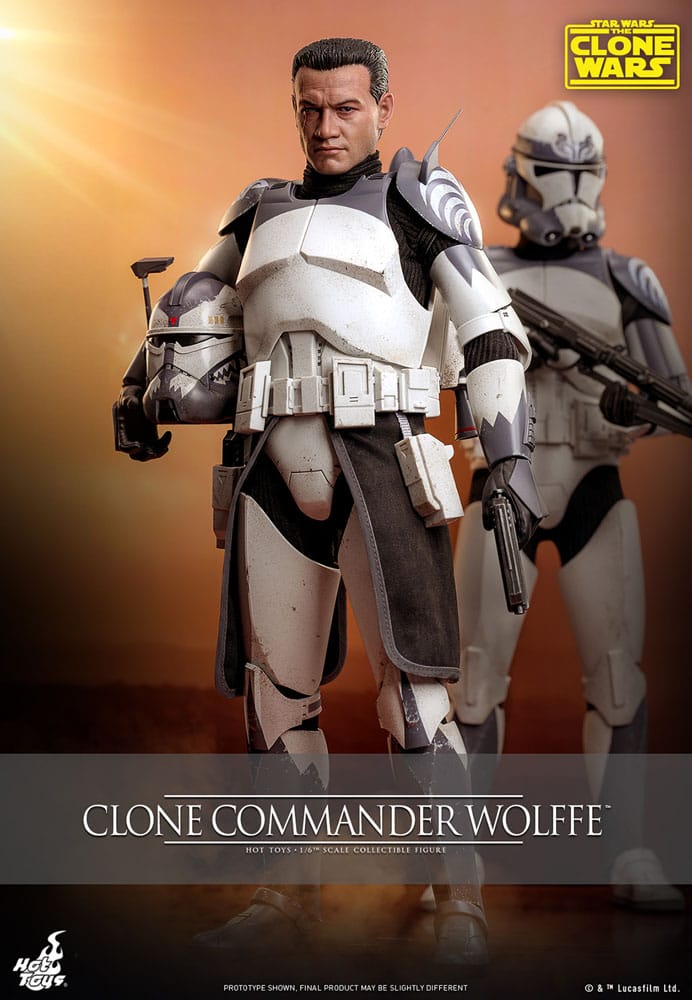 Star Wars The Clone Wars Action Figure Clone Commander Wolffe Hot Toys
