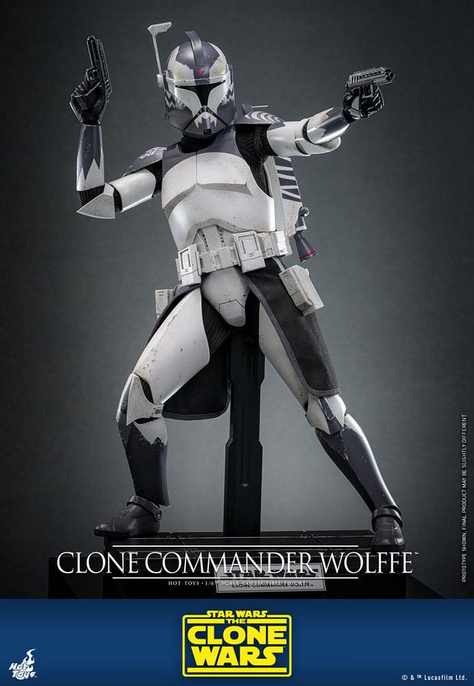 Star Wars The Clone Wars Action Figure Clone Commander Wolffe Hot Toys