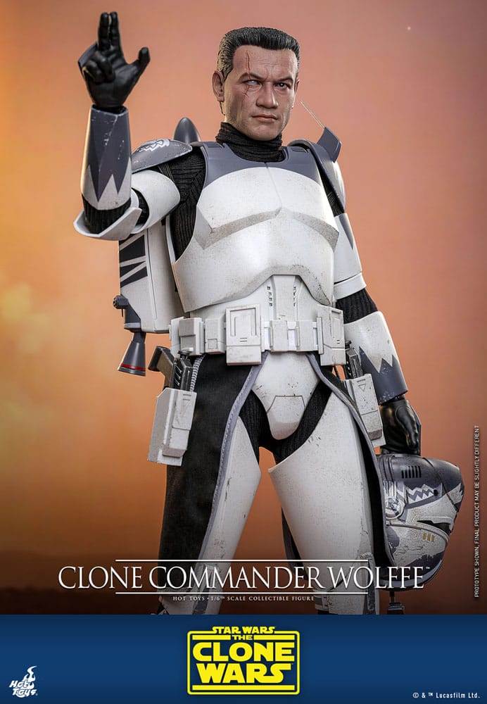 Star Wars The Clone Wars Action Figure Clone Commander Wolffe Hot Toys