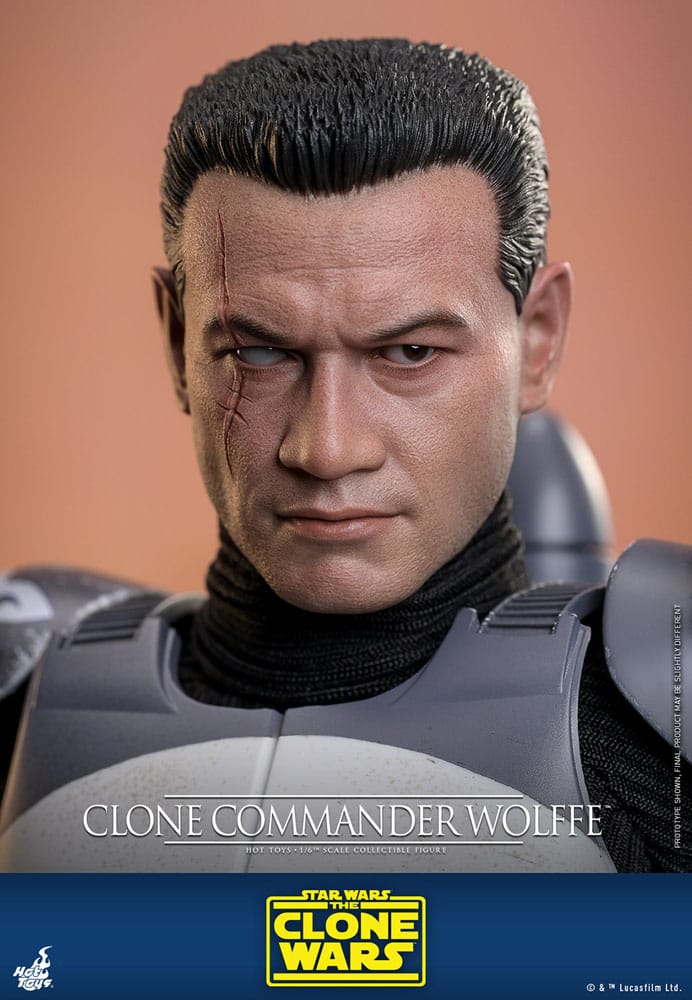 Star Wars The Clone Wars Action Figure Clone Commander Wolffe Hot Toys