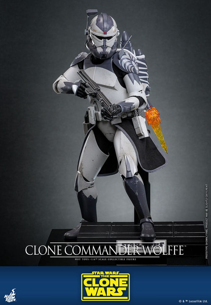 Star Wars The Clone Wars Action Figure Clone Commander Wolffe Hot Toys