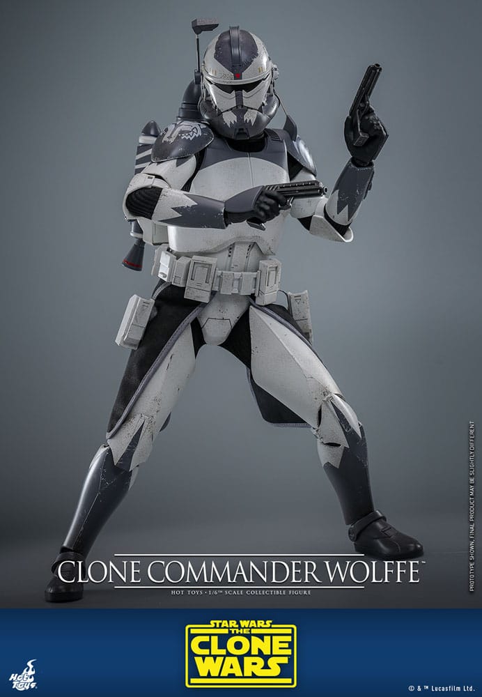 Star Wars The Clone Wars Action Figure Clone Commander Wolffe Hot Toys